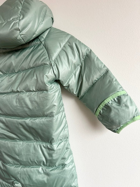 NEW Patagonia Light Green Down Bunting Suit • 6-12 months (fits big)