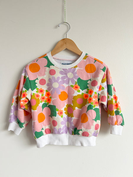 Old Navy Bright Flower Sweatshirt • 3 years