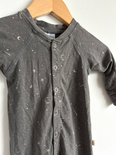 Jax and Lennon Grey Star Romper • 0-6 months