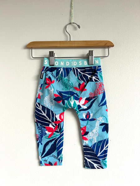 Bonds Blue Tiger Leggings • 6-12 months