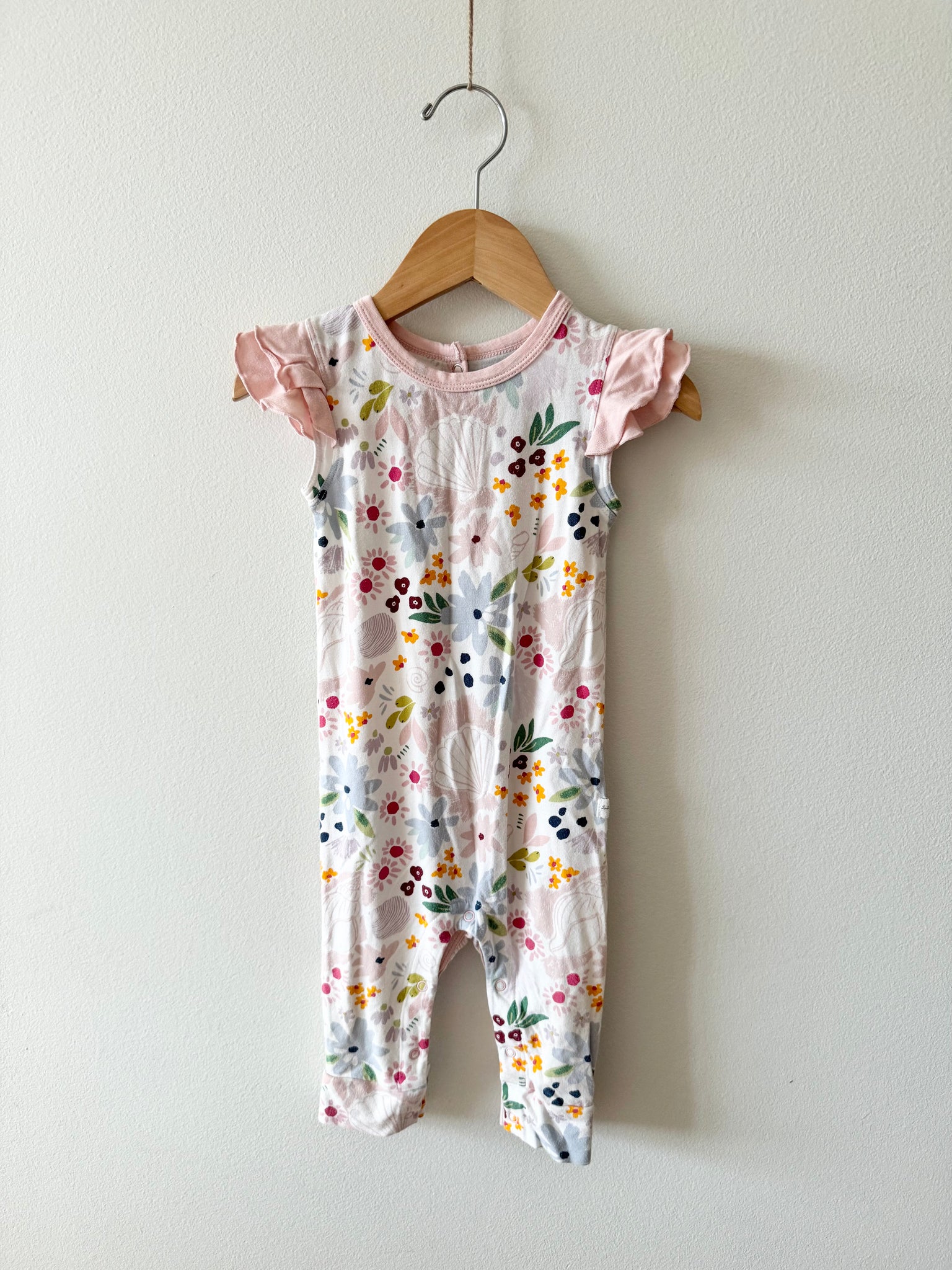 LouLou Lollipop Floral Romper • 6-12 months