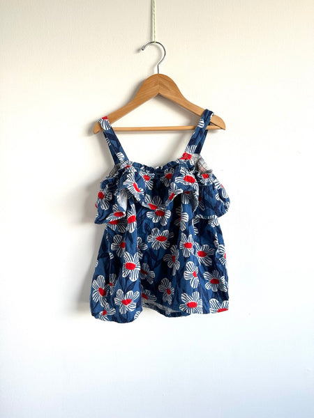 Hanna Andersson Blue Cotton Tank Top • 8-9 years