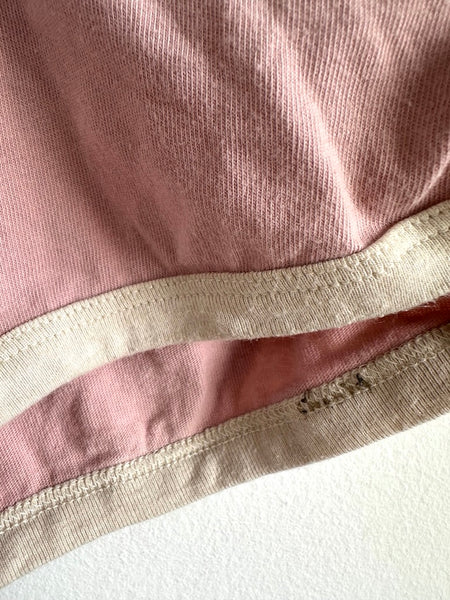 Petits Vilains Pink and White Trim Shorts • 6-7 years