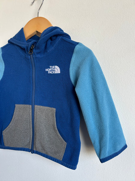 The North Face Blue Zip Up Fleece • 6-12 months