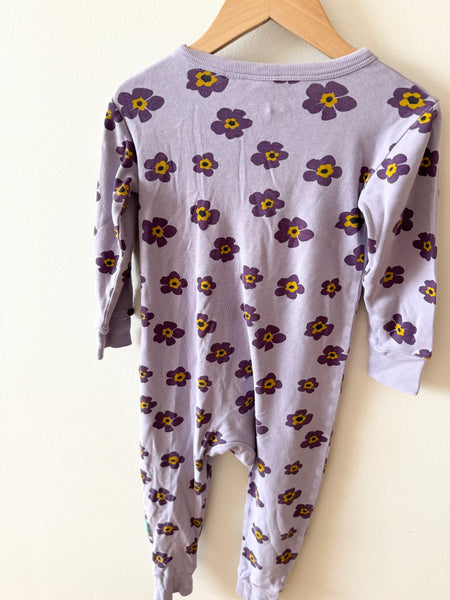 Parade Organics Purple Floral Romper • 2 years