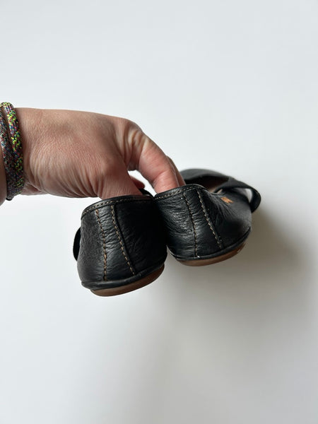 Camper Black Leather Flats • 11.5/12c (29 EU)