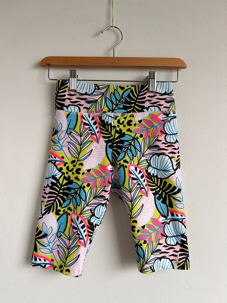 Athletic Works Neon Floral Long Shorts • 10-12 years