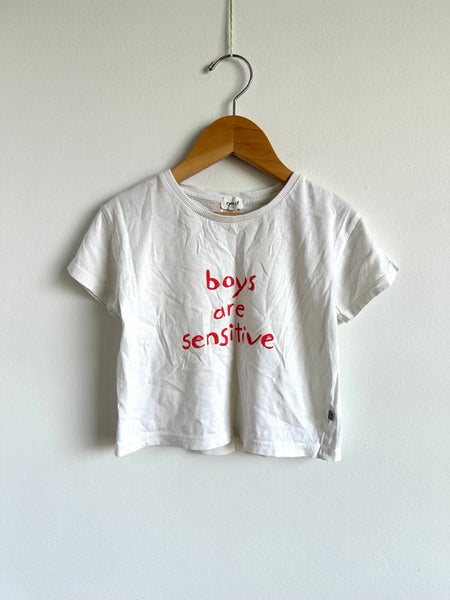 Oeuf "Boys are Sensitive" T-Shirt • 4 years