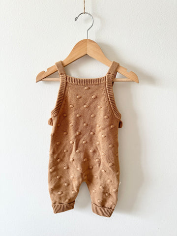 Firsts by Petit Lem Knit Overalls • 3 months