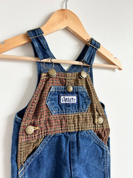 Vintage Liberty Denim Overalls • 6-18 months