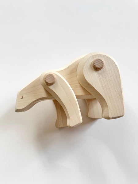 Bajo Wooden Polar Bear Toy