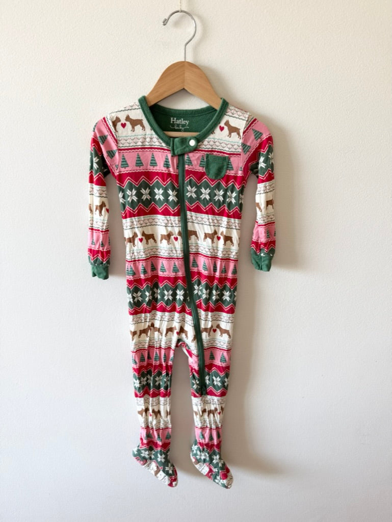 PLAY Hatley Fair Isle Zip Up Romper • 18-24 months