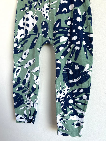 Bonds Blue White and Green Leaf Pants • 18-24 months