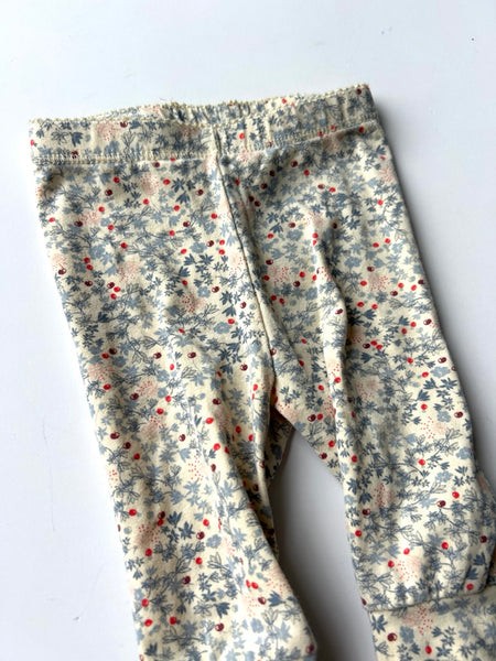 Konges Slojd Tiny Blue Floral Leggings • Newborn