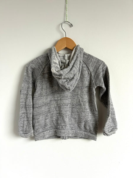 Bonds Grey Zip Up Logo Hoodie • 3 years