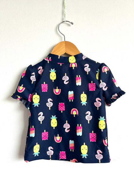 Carter's Simple Joys Short Sleeve Rashguard Top • 3 years