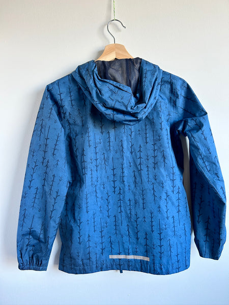 MEC Blue Tree Pattern Aquanator Rainjacket • 11-12 years