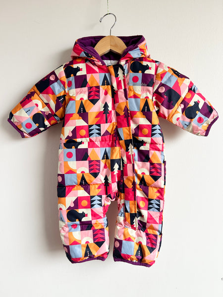Columbia Pink and Purple Bear Bunting Snowsuit • 3-6 months