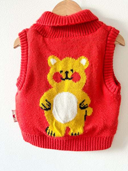 Bebe De Pino Red Wool Vest • 2-4 years