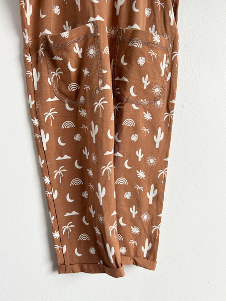 NEW Jax and Lennon Brown Cactus Romper • 4-5 years