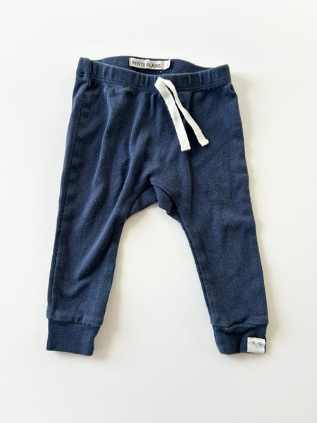 Petits Vilains Navy Cotton Pants • 3-6 months *
