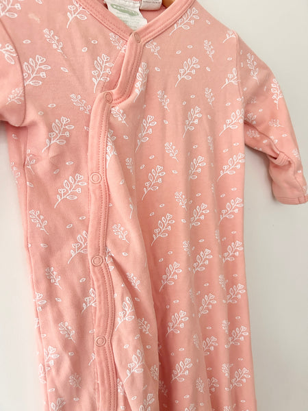 Parade Pink Cotton Gown • 0-3 months *