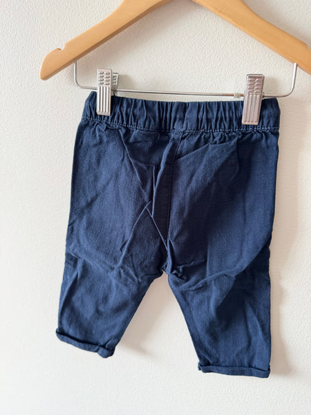 NEW H&M Navy Blue Pants • 6-12 months
