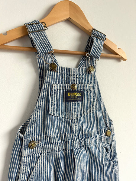 Vintage OshKosh Railroad Stripe Overalls • 3 years
