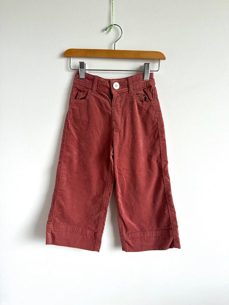Zara Purple Velvety Wide Leg Pants • 3-4 years
