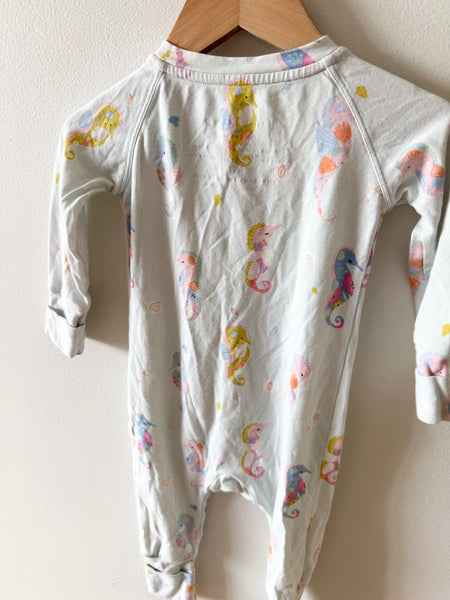 LouLou Lollipop Seahorse Romper • 3-6 months
