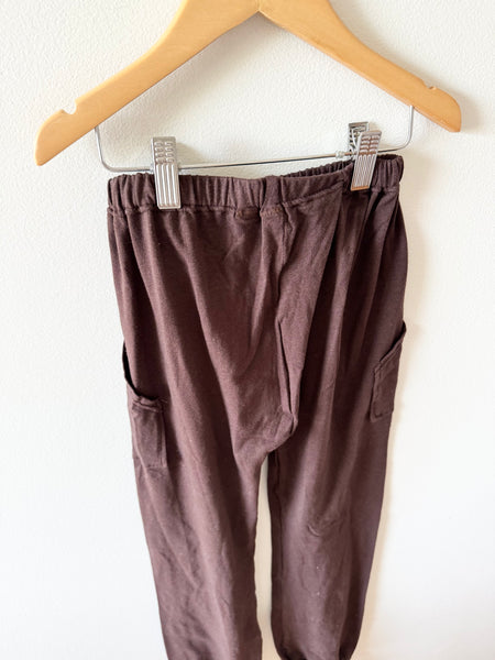 Laid Paisley Brown Pants • 9-10 years