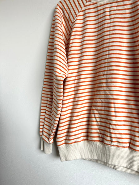 Emile et Ida Orange Striped Sweatshirt • 9-11 years
