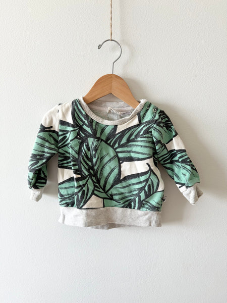 Milk and Masuki Leaves Small Shop Sweatshirt • 6-12 months