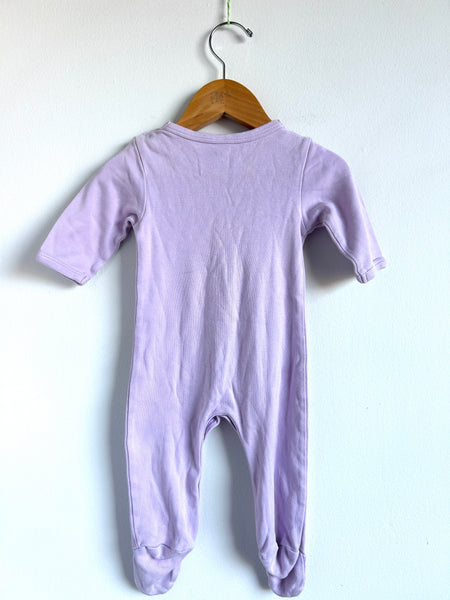 Kate Quinn Purple Long Sleeve Full Romper • 3-6 months