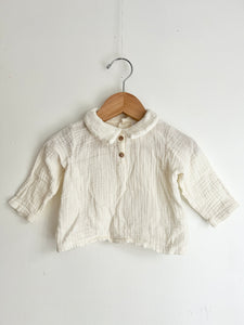 Zara Muslin Collared Shirt • 1-3 months