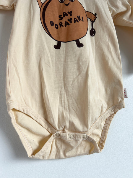 Tiny Cottons Say Dorayaki Long Sleeve Onesie • 12-18 months
