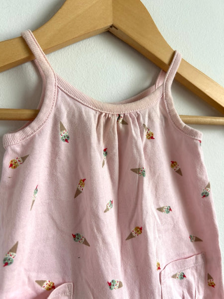 Old Navy Ice Cream Cone Tank Romper • 0-3 months