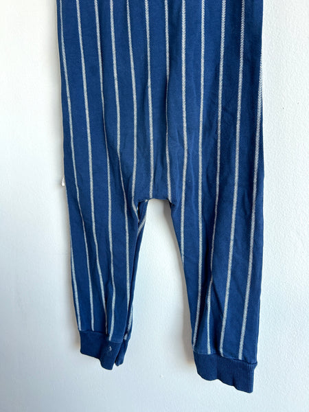 Miles the Label Blue Tank Romper with Lines • 18-24 months