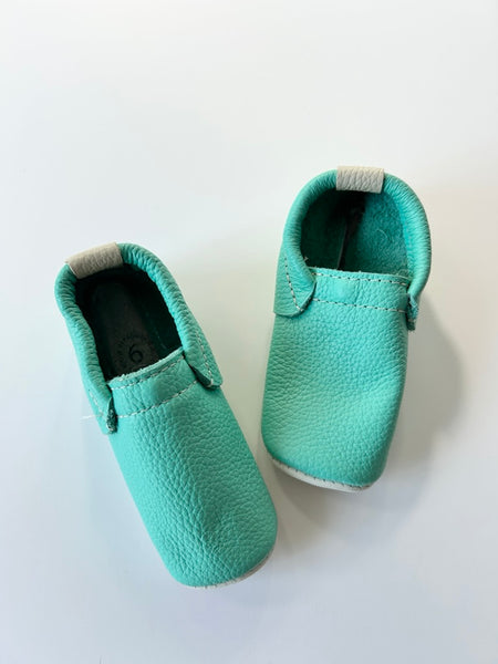 NEW Heyfolks Blue Mocs • 6c