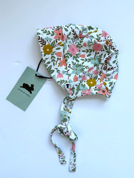 NEW Little and Lively Floral Bonnet • 0-6 months (baby)