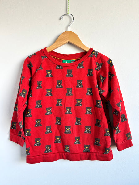 Little Green Radicals Red Lightweight Sweatshirt • 5-7 years