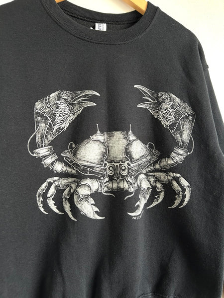 Westcoatees Crab Sweater with Cool Raven Claws • 8-11 years (medium)