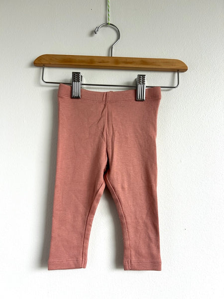NEW Pink Ribbed Wheat Leggings • 6-12 months