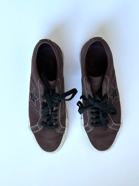 Converse Brown Suede Shoes • 7Y