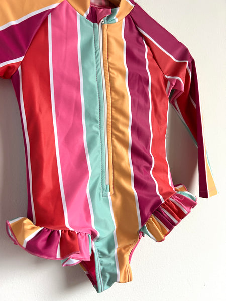 NEW Imagine Perry Ruffle Long Sleeve Swimsuit • 2 years