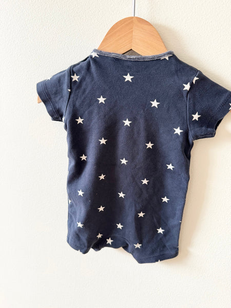 Next Blue and White Star Romper • 0-3 months