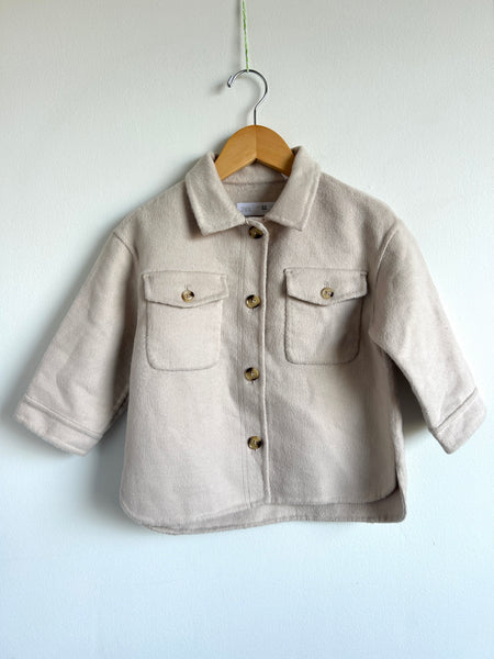 NEW Zara Cream Shacket • 2-3 years