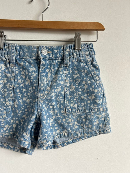 Old Navy Denim White Floral Printed Shorts • 8 years
