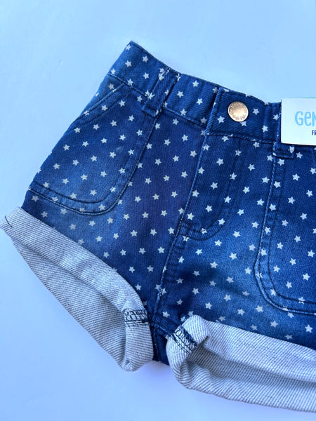 NEW Genuine Kids Star Patterned Shorts • 18-24 months
