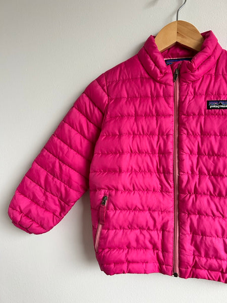 PLAY Patagonia Pink Down Zip Sweater • 4 years
